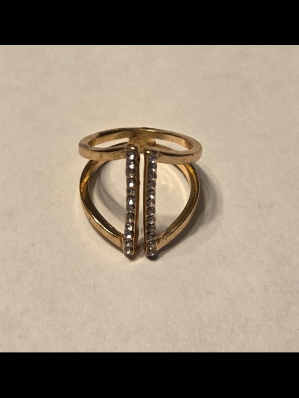 Rhinestone Ring Size 5